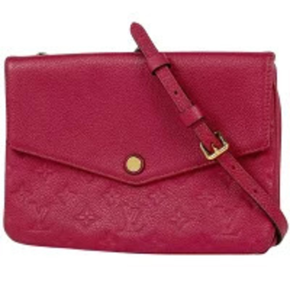 Louis Vuitton Twice Shoulder Bag Monogram Empreinte Red